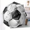 Soccer Ball Pattern - A Folding Umbrella with 8 Iron Ribs and a Plastic Handle, Automatic Opening and Closing, Portable Sunsha