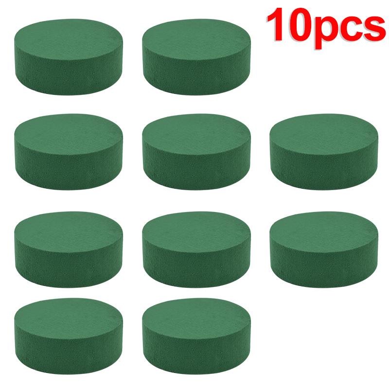 5/10Pcs Round Floral Foam Blocks Wedding Flower Arrangement Decoration Home Garden Plant Flower Wet Foam Block Party DIY Gifts