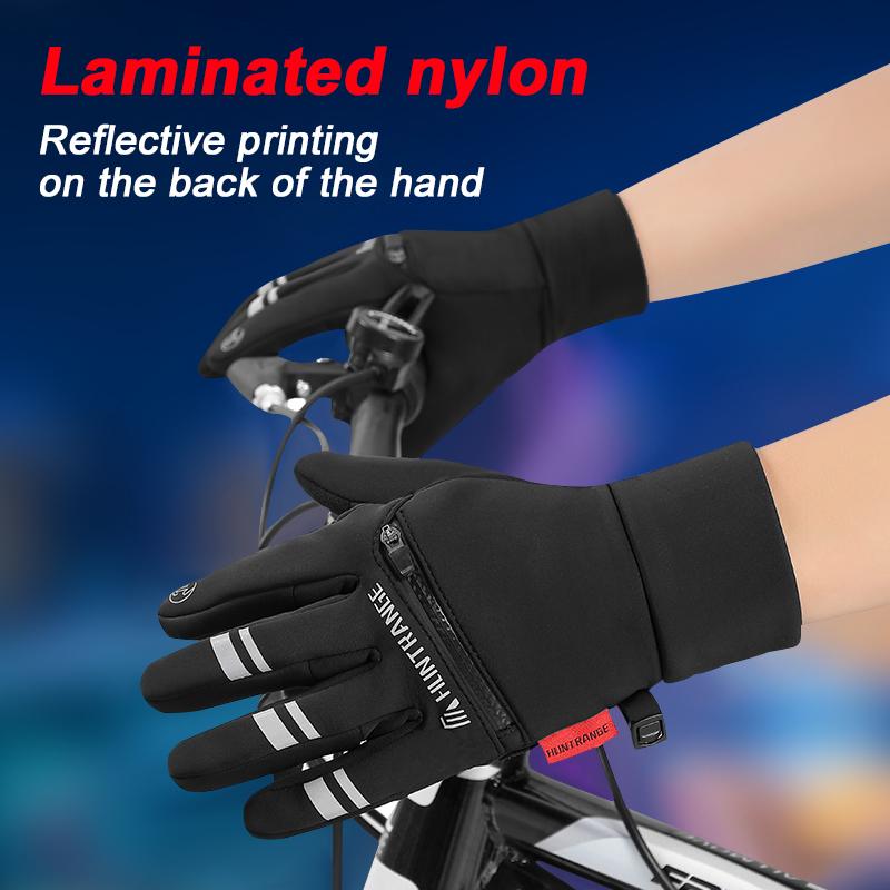 Black Winter Outdoor Cycling Gloves Gym Fitness Sports Running Warm Touch Screen Nonslip Gloves Motorcycle Gloves Men Women
