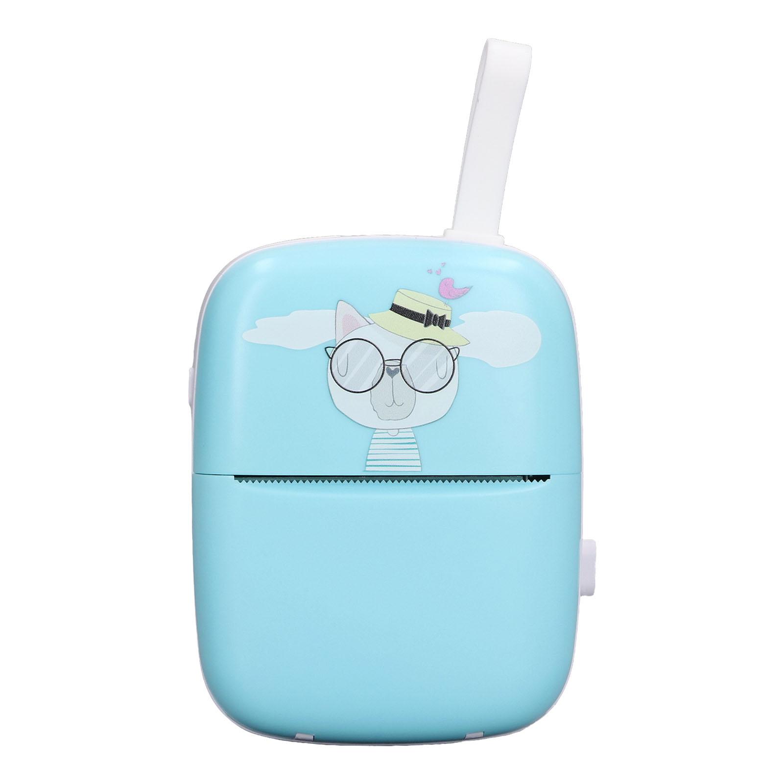 Термопринтер Bluetooth Бесчернильный принтер 200dpi Перезаряжаемая машина-принтер для дома, для детей