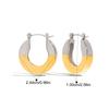 Yori Trendy Daily Geometric Polished Earrings for Women Stainless Steel Exquisite Spring Summer Trending Jewelry