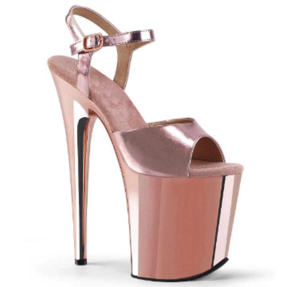 Sexy Women Pole Dance Shoes Pumps Party Club Platform High-heeled Shoes Summer Peep Toe Sandals
