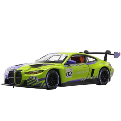 1/24 BMW M4 GT3 Aleación Coche Deportivo Modelo Fundición Metal Coche de Carreras en Pista Vehículos Modelo Sonido y Luz de Simulación Juguetes para Niños Regalos