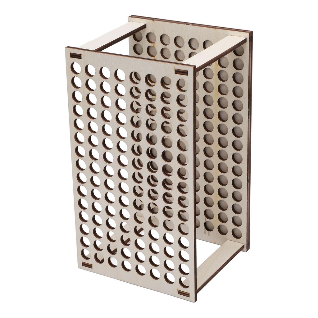 Pencil Storage Holder Multi Holes Detachable Space Saving Wood Structure Desktop Pen Organizer for
