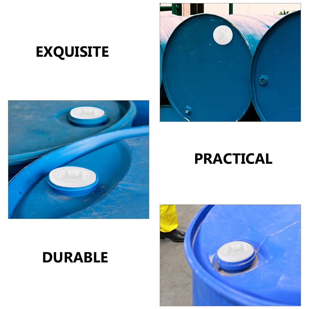 8 Pcs Screw Thread Cap Drum Bung Plug Oil Barrel Caps Plastic Barrel Lids Gallon Barrel Plug Warehousing Transportation