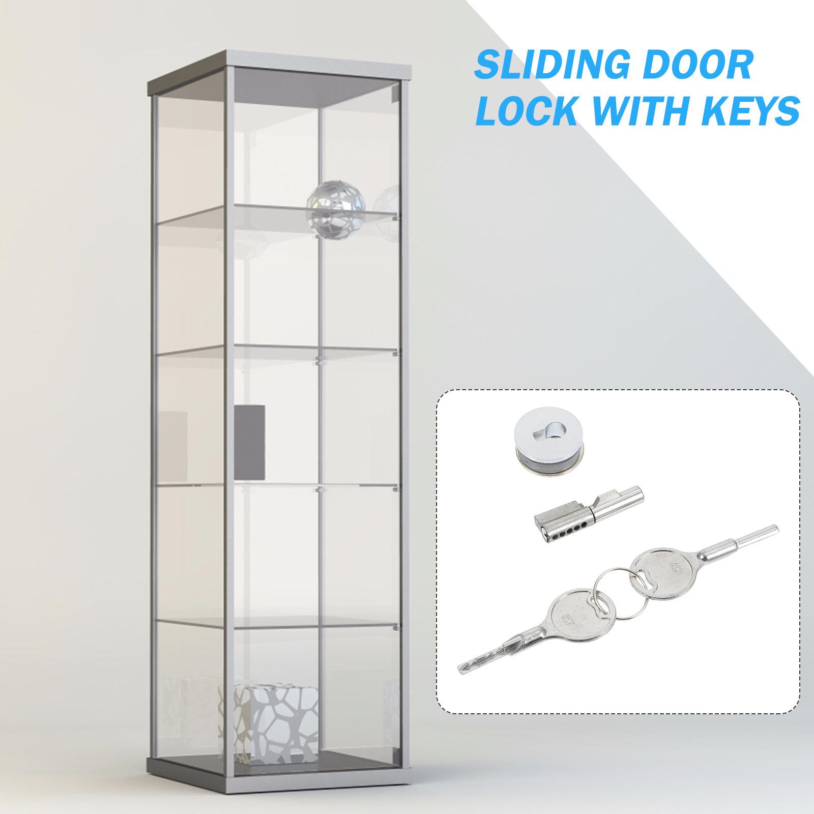 

Heavy Duty Iron Glass Door Lock Sliding Door Latch for Cabinet Jewelry Display Security Lock Easy Install Strong Stable China Mainland