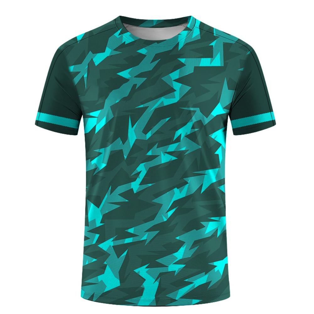 Sommermode Sportball Outdoor Trainingskleidung DIY LOGO Schnelltrocknend Täglich O-Ausschnitt Kurzarm T-Shirt Lässig Männer Und Frauen