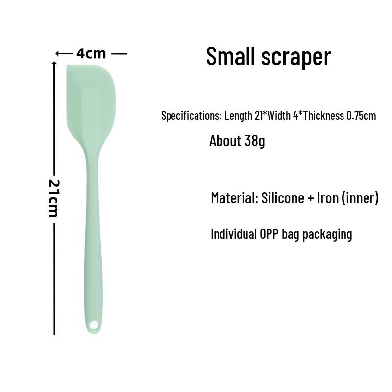 Silicone Spatula Set: Heat-Resistant, One-Piece Scrapers for Mixing & Baking (Small & Large Sizes)