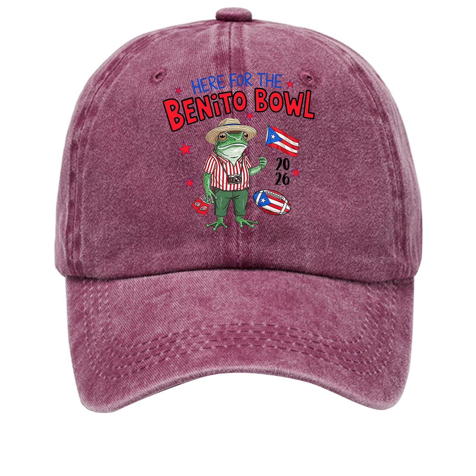 

Washed Cotton Baseball Cap With Printed Distressed Soft Top Denim Hat For Men, European And American Retro Hat One Size винний