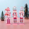 Pink Dessert-Style Nutcracker Ornament Set