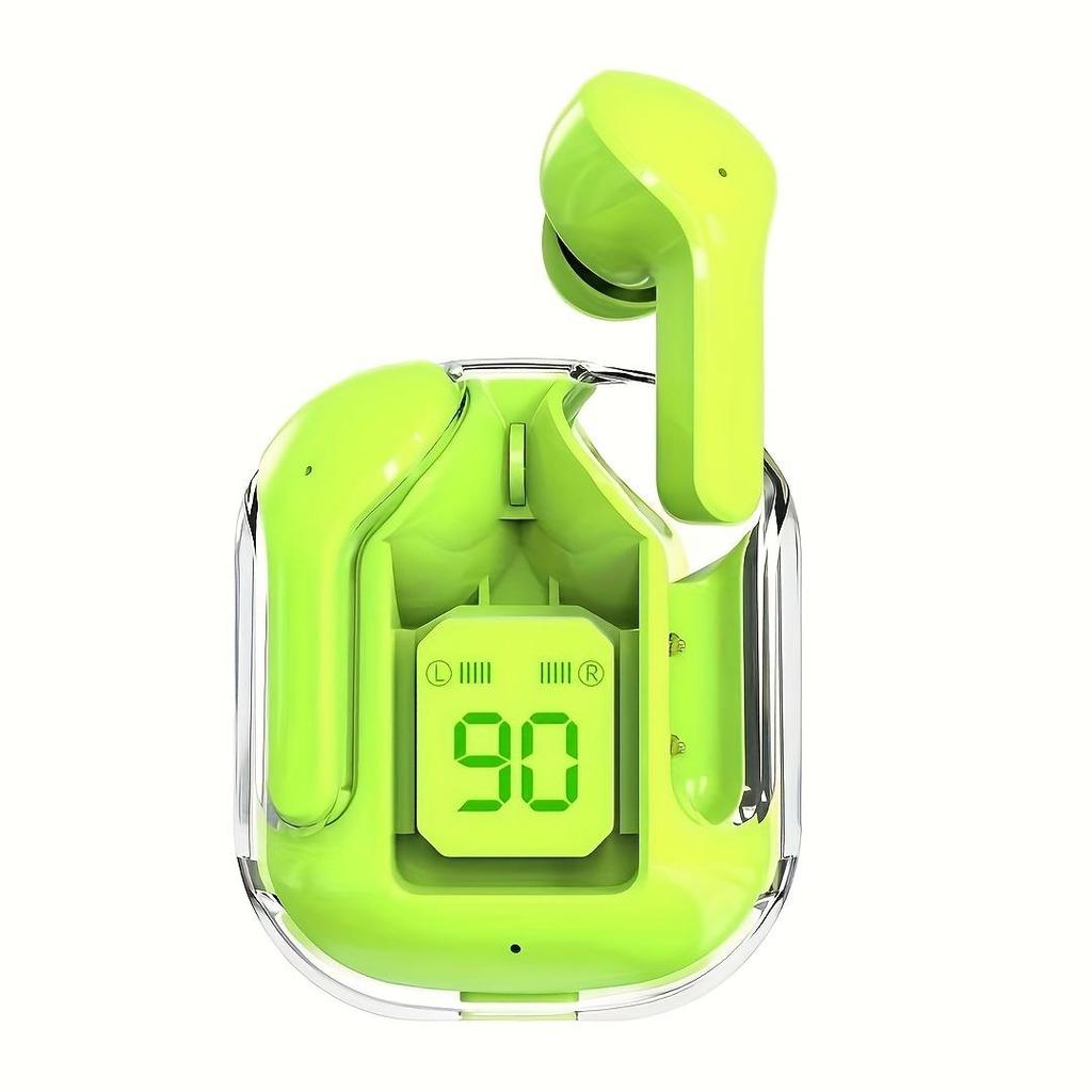 Transparent TWS Wireless Earbuds, Stereo Headphones, Sports Headphones, 8D Sound Quality, Dolby Sound Effect, Compatible with All Smartphones