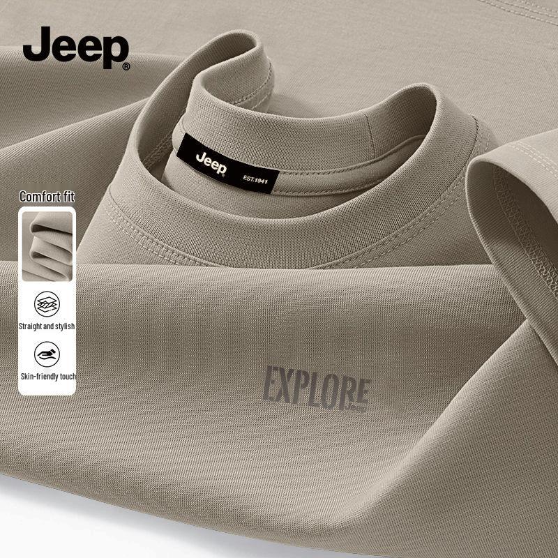 JEEP Men's Breathable Cotton Short-Sleeve T-Shirt