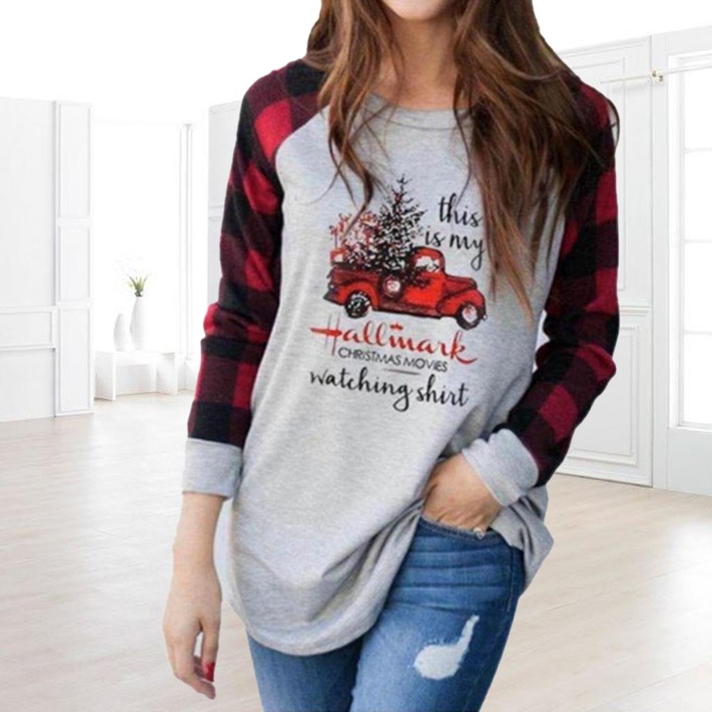Card Poem Christmas Women Tunic Raglan 