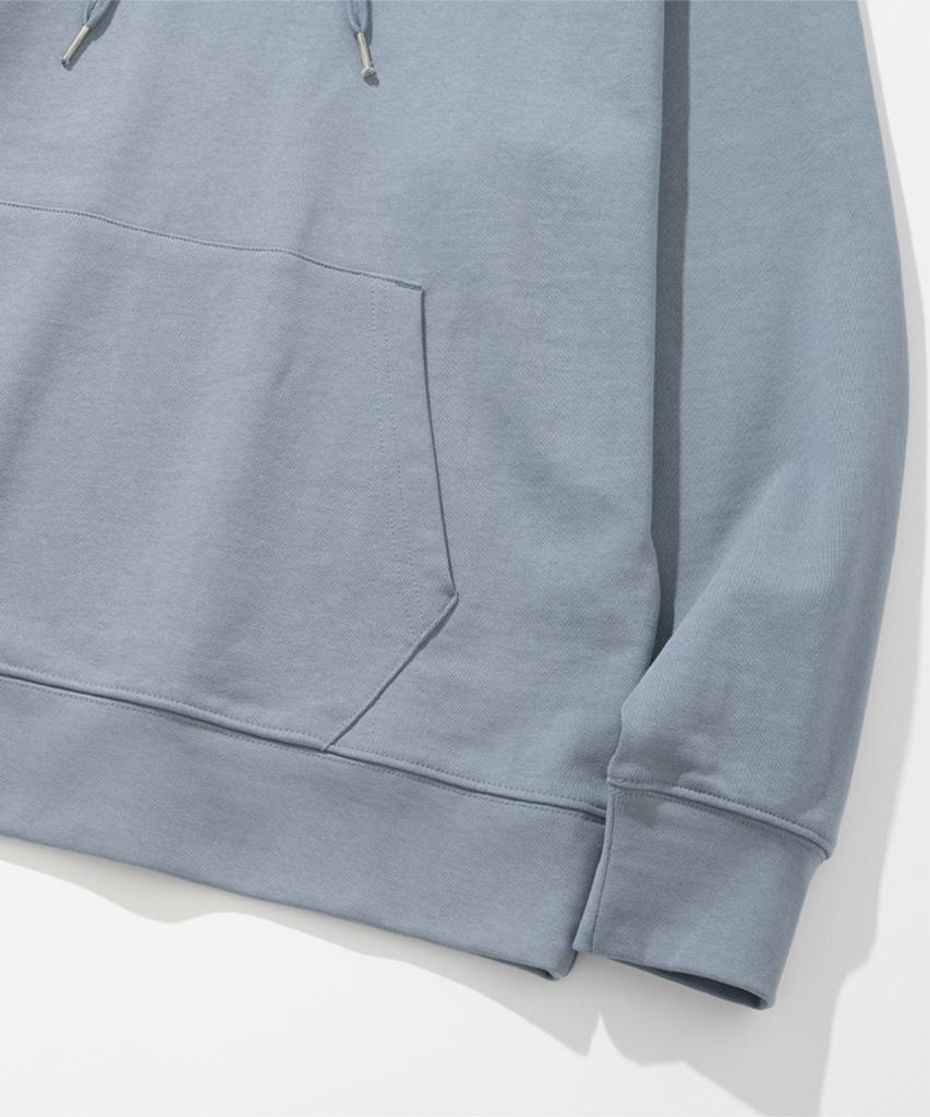 Semi-Oversized Hooded Sweatshirt [Ash Blue]