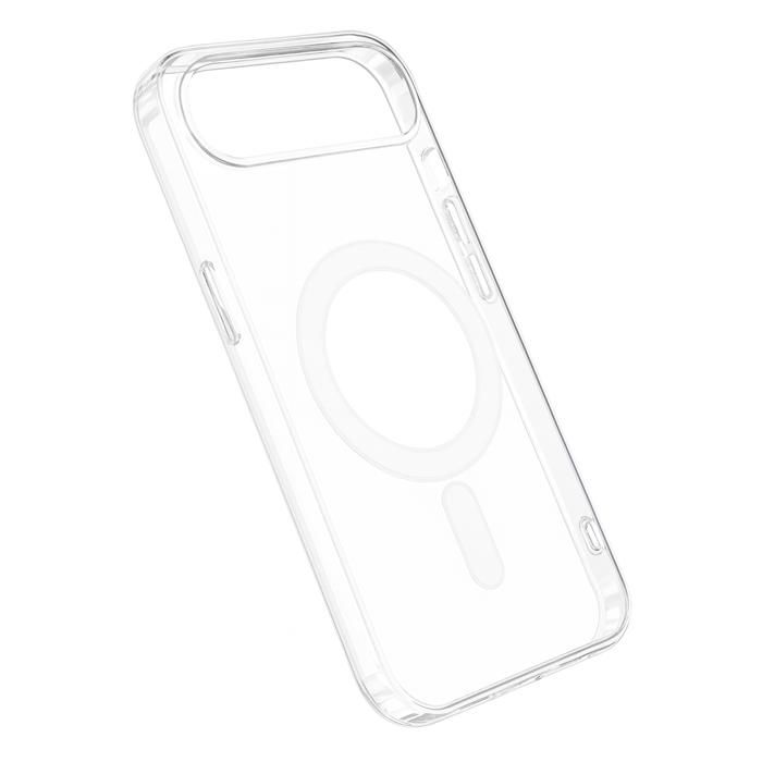 Coque pour iPhone 17 AIR - PHONILLICO - Silicone Transparent - Cercle Magnétique - Souple - Résistant aux Chocs