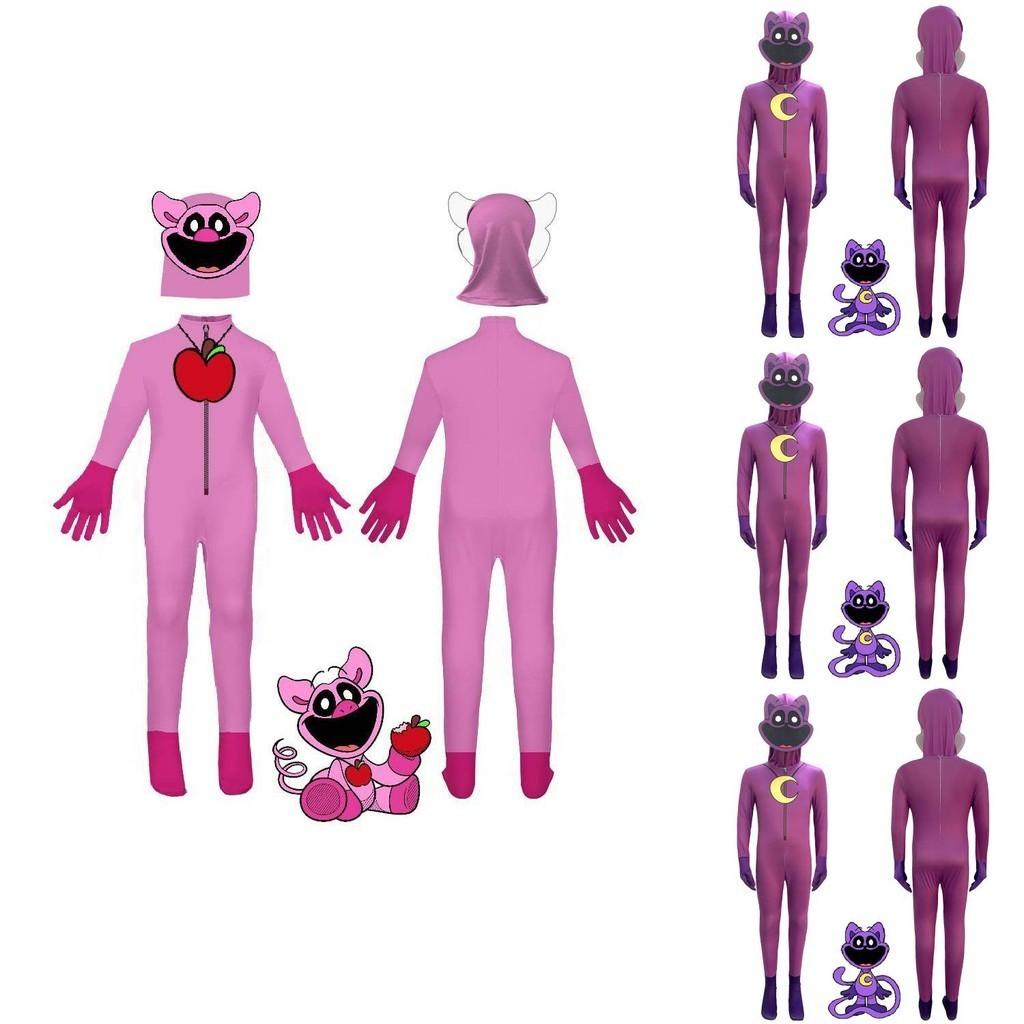 Tuta Intera Unisex Poppy Playtimecos a Tema Gioco Tessuto in Seta di Latte