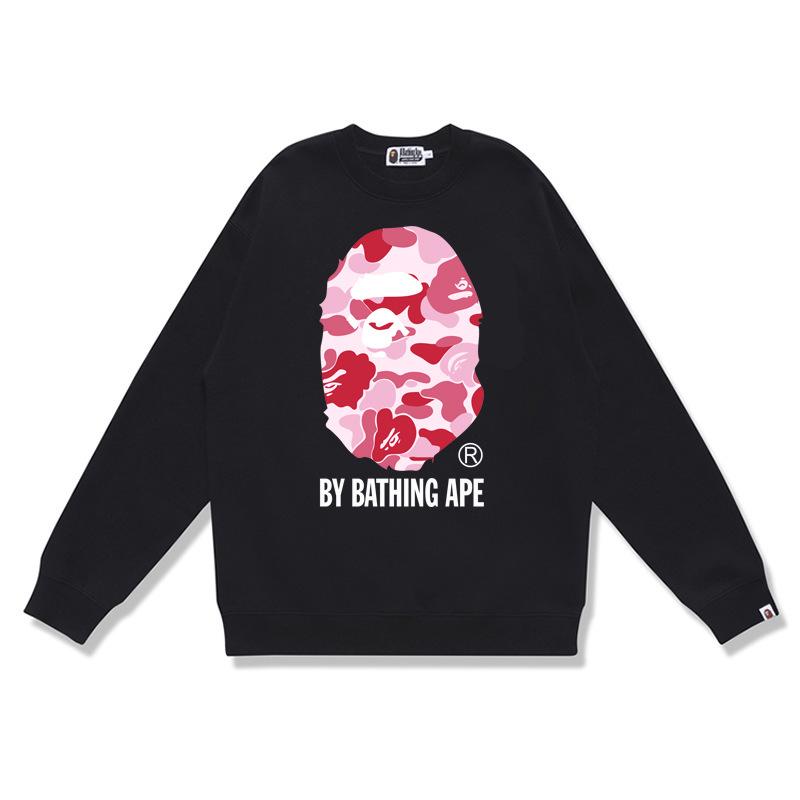 Herrtröja med lång ärm, boktryck och frotté - Höst/Vinter Casual Pullover Trendig Topp