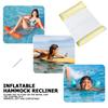 Floating Water Hammock Float Lounger Inflatable Pool Mat Floating Bed Chair Foldable Bed  Swimming Air Mattress Pool Accessories