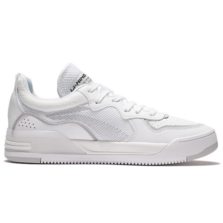 Li Ning Wave V1 Lightweight Breathable Low top Skateboard Shoes Men's White AGCS029-3