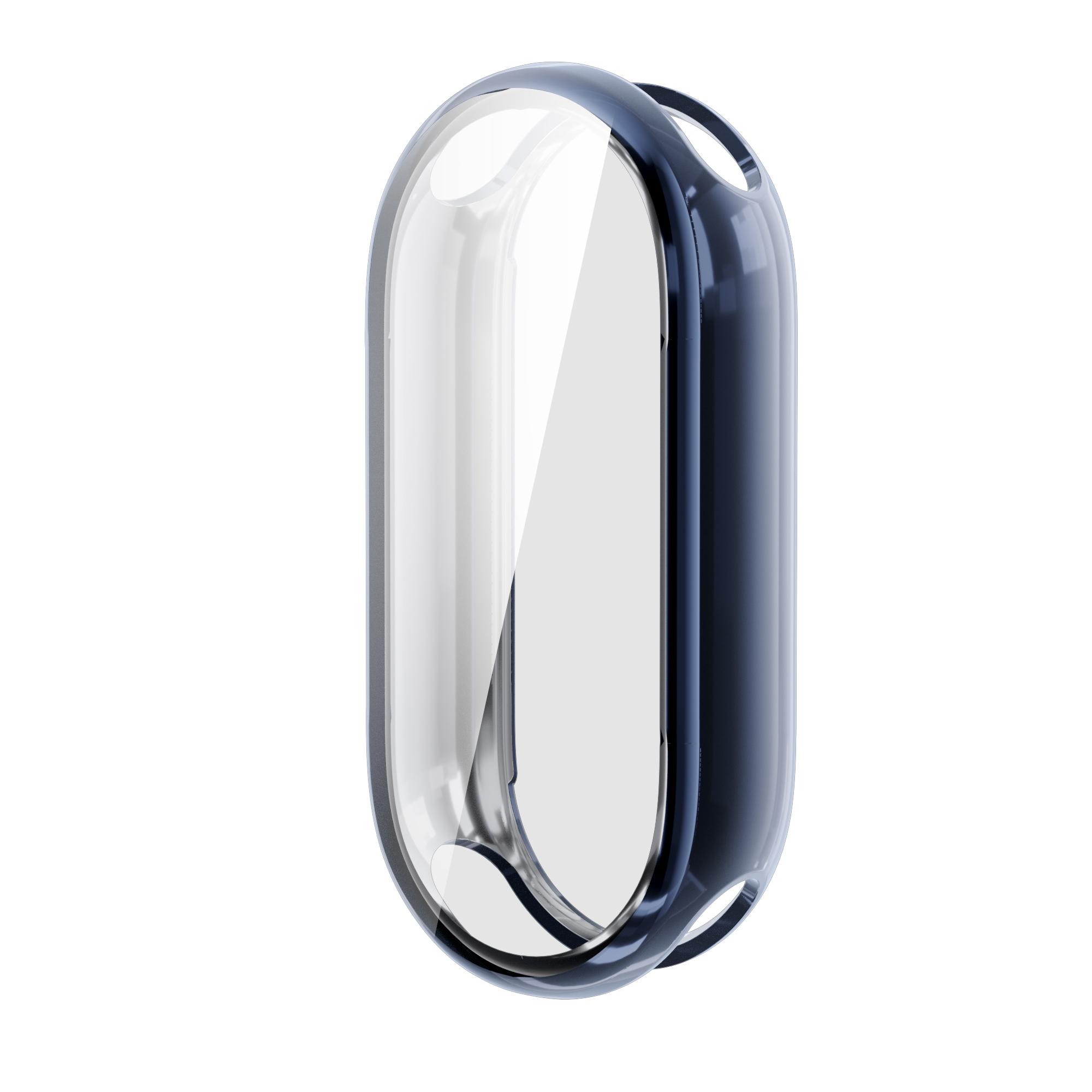 

TPU чохол для Xiaomi Mi Band 9 Захисна накладка Аксесуари ремінці М який бампер з усіх боків Захисне скло HD для Xiaomi Mi Band 9 NFC For Mi Band 9 NFC midnight синього кольору