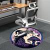 1PC Witch Mushrooms Office Round Area Rug, Indoor Mat Suitable For Office, Under Office Chairs Bedroom Living Room Home Decor, Room Deco 022