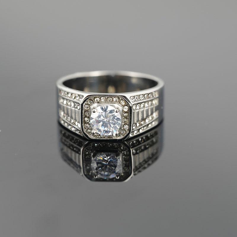 

2026 Jewelry Men s and Women s Rings, Wedding Rings, Domineering Couple Diamond Rings, Simple Light Luxury Plain Rings in Japan and South Korea No. 7
