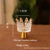 Luxury Glass Candle Holder for Romantic Dining Table Decor