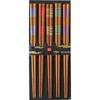 Set of 5 Made In for 265045 Wakasa-nuri Chopsticks, Non-slip, 22.5cm, Pairs, Bamboo, Japan, Guests,
