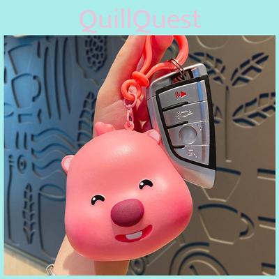 Cute Silicone Keychain Lovely Cartoon Design Perfect For Gifts And Decorations