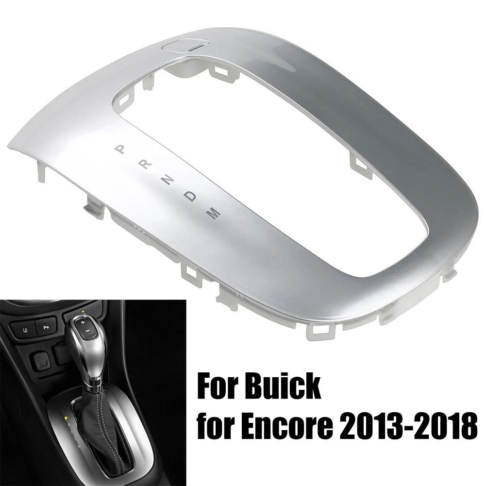 27) Silver ABS Gear Shift Panel Surrounding Bezel Trim for Buick For Encore Perfect Match and Easy Installation