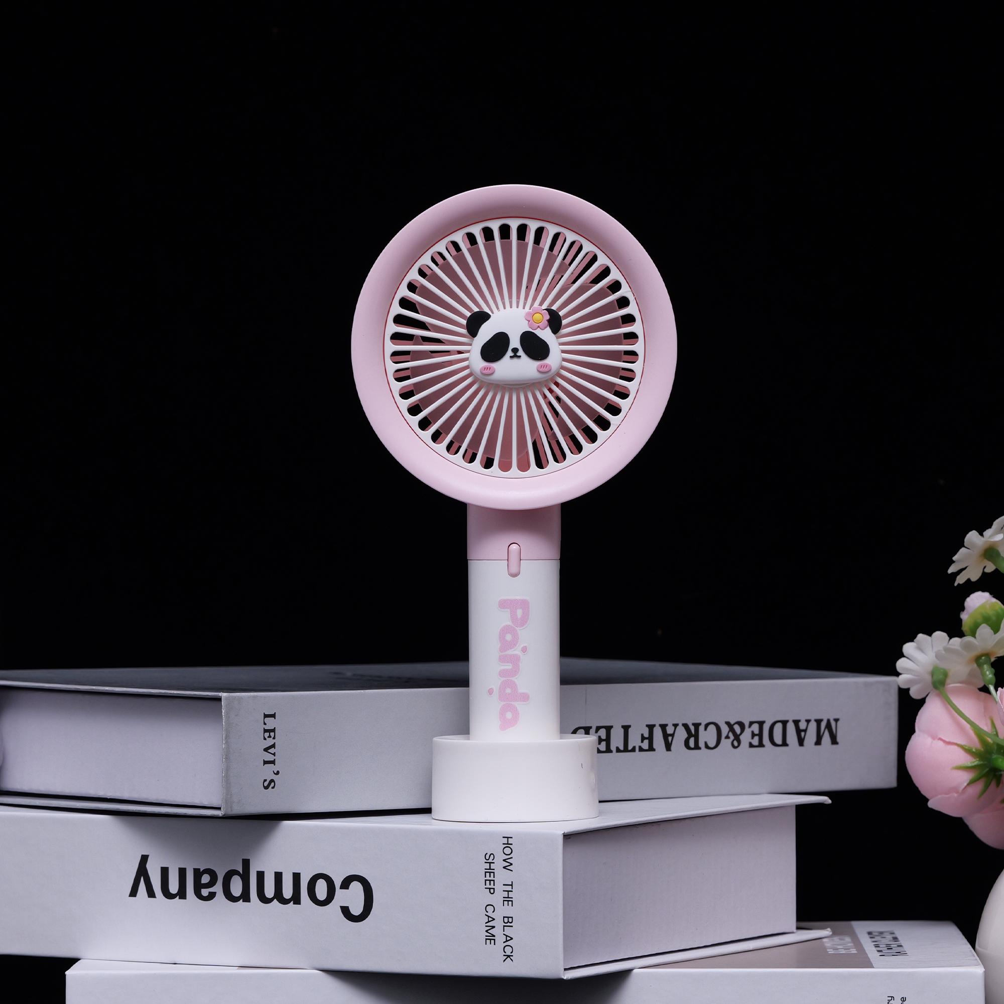 

USB-Powered Handheld Mini Fan - Assorted Colors - Compact Design for On-The-Go Cooling рожевий