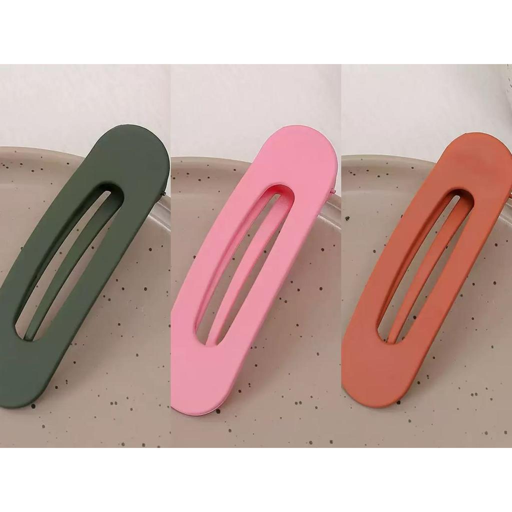 Eleganti Pinze Grandi Opache per Capelli da Donna, Fermagli in Acrilico Antiscivolo Dentati, Design Rettangolare, Presa Stabile e Sicura, Accessori per Capelli Monocolore