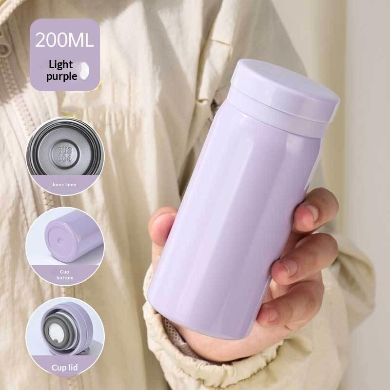 200Ml Mini Thermos Bottle Coffee Mug Stainless Steel Insulated Cup Portable Thermos Cup Travel Water Bottle Tea Cup