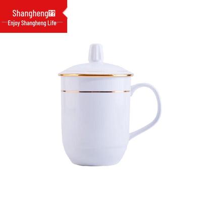 Shangheng 500ml Glass Business Meeting Mug with Lid