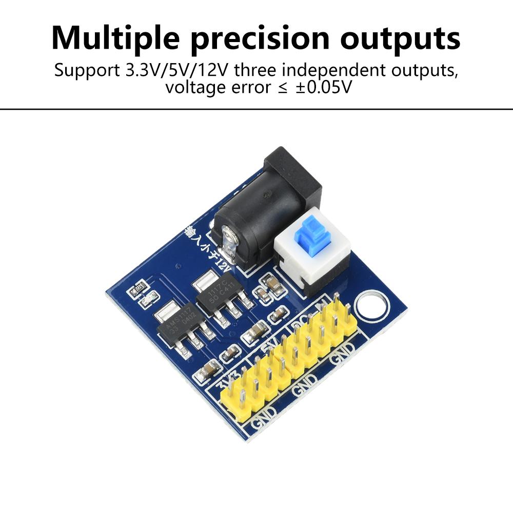 Multi Output Voltage Conversion Power Module DC-DC 12V To 3.3V 5V Buck Step Down Power Supply Module with Power Indicator