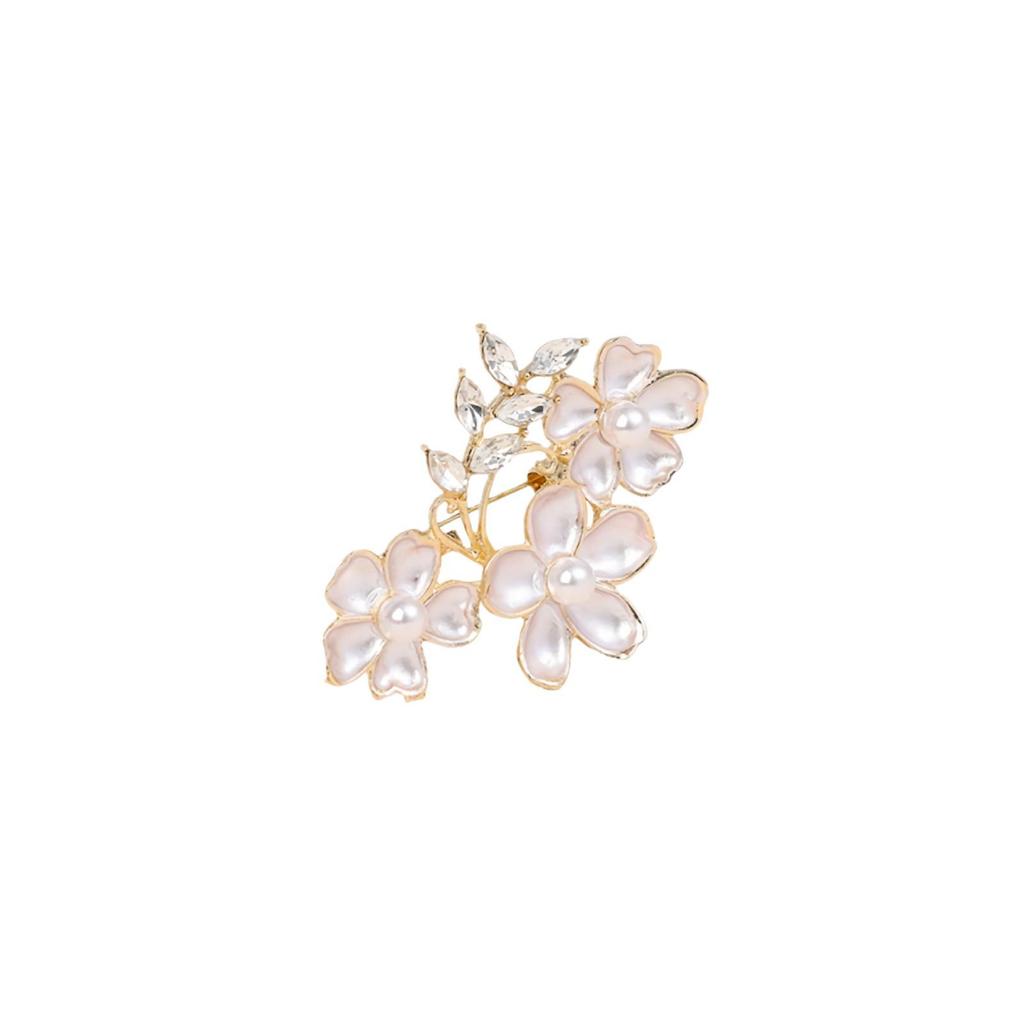 Elegant Alloy Brooch for Women - Versatile, High-End Suit & Coat Accessory