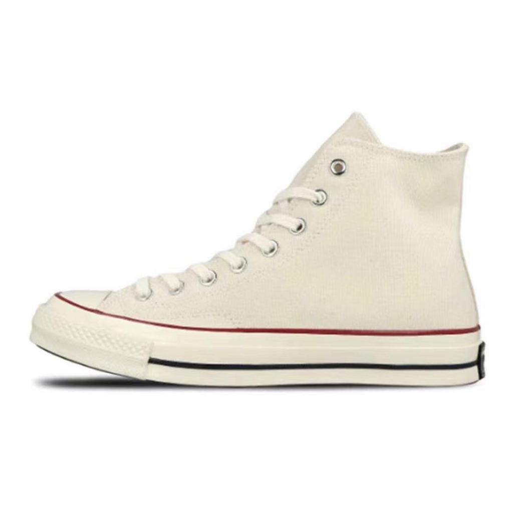 Converse 1970s High top Canvas Shoes Unisex White Silver 162053C(Team22-)