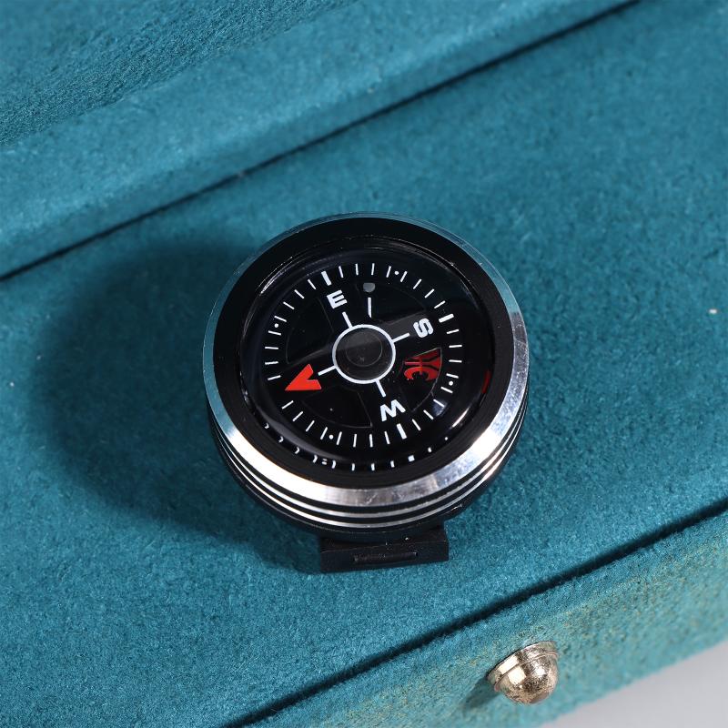 Mini Portable Watch Strap Button Removable Compass Survival Mini Pocket Compass Outdoor Tools Hiking Camping Accessories