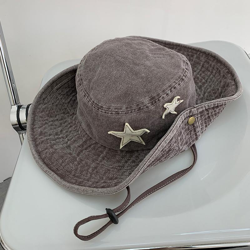 

Западная Ретро Модная Ковбойская Шляпа Для Женщин Летняя Солнцезащитная Шляпа для Пеших Прогулок коричневый