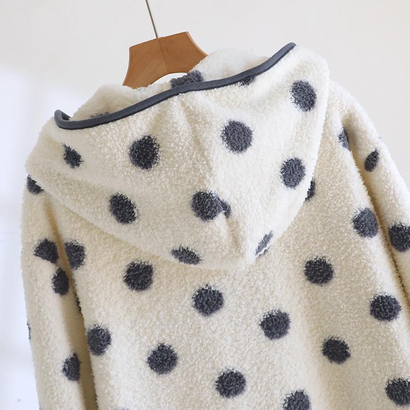 Hooded Flannel Nightgown: Thick, Warm & Casual Pajamas for Spring, Autumn & Winter