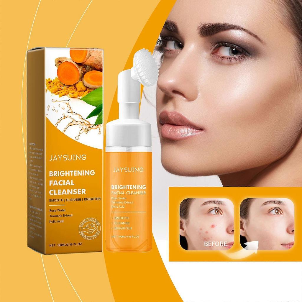 Limited time!!Jaysuing Turmeric Facial Cleanser - Gentle Cleansing For Pores, Refreshing, Oil-Control, Moisturizing, And Hydrating Cleanser
