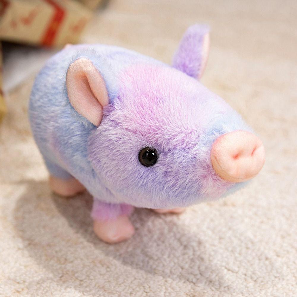Comfortable To Touch Plush Piggy Doll Fluffy Stuffed Animals Plush Kids Birthday Gift