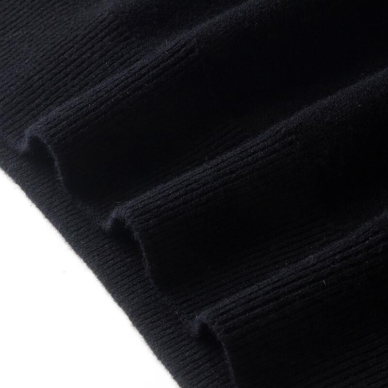 TUHUANG Damen Pullover aus reiner Wolle mit Lochmuster als Basisschicht