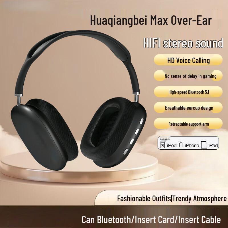 P9 Bluetooth Earphones: Breathable Headband, Versatile Earcups, HD Calls, and Subwoofer