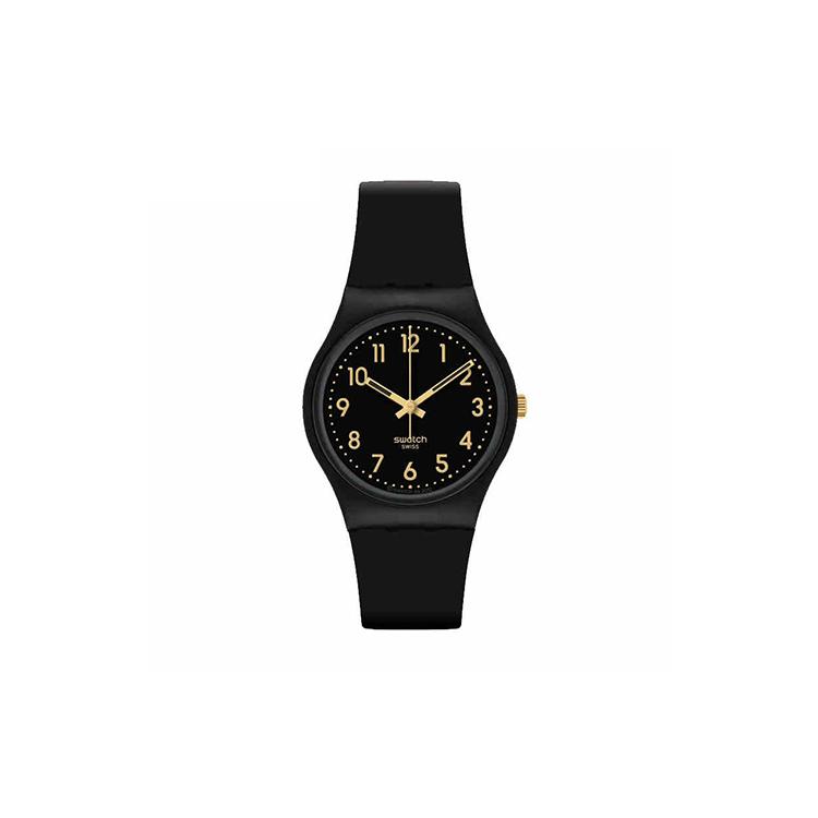 SWATCH Unisex 34mm Black Watch GB274 GB274 Black Dial