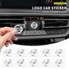 Car Styling DIY 3D Metal Car Interior Decoration Sticker Car Accessorie For Nissan Nismo GTR Versa Almera X-Trail Xterra Qashqai