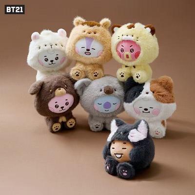 BTS BT21 Plüschpuppe Kpop Plüschtier Tier Sitzversion
