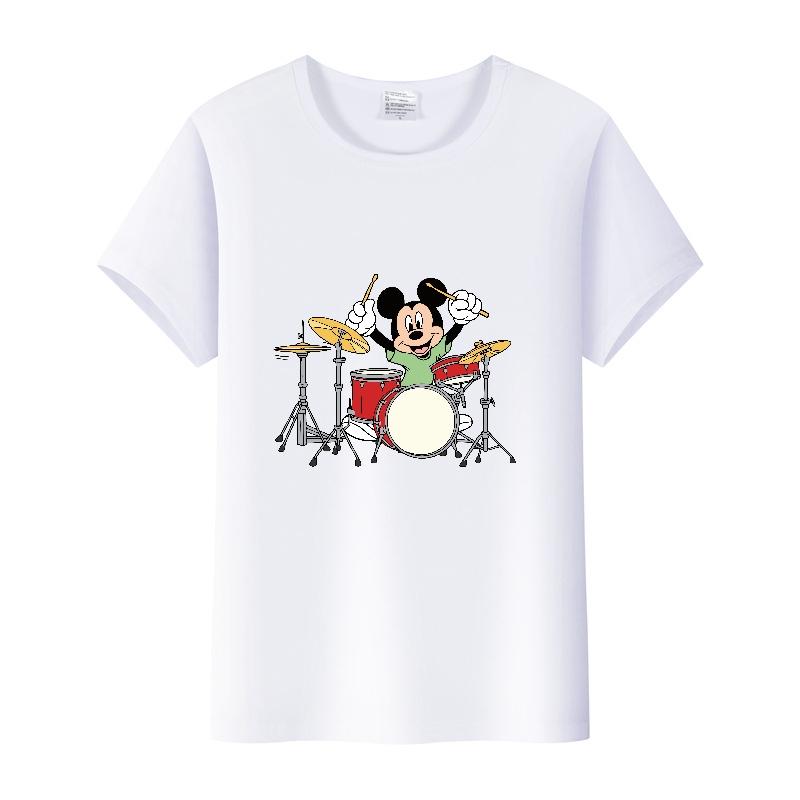 Summer Short Sleeve T-shirt Unisex Cartoon Tshirt Tops Oversized Tee Mickey Mouse Graphic Clothes