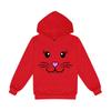 Cartoon-Hase Unisex Kinder Fleece-Kapuzenpullover - Frühjahrs- & Herbstkollektion