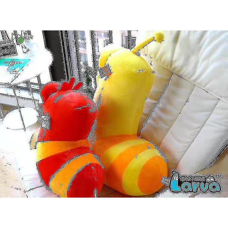 3 Pz Larva Peluche Giallo Insetto Insetto Rosso Cartone Animato Larva Giocattoli Bambola di Peluche 9 Pollici